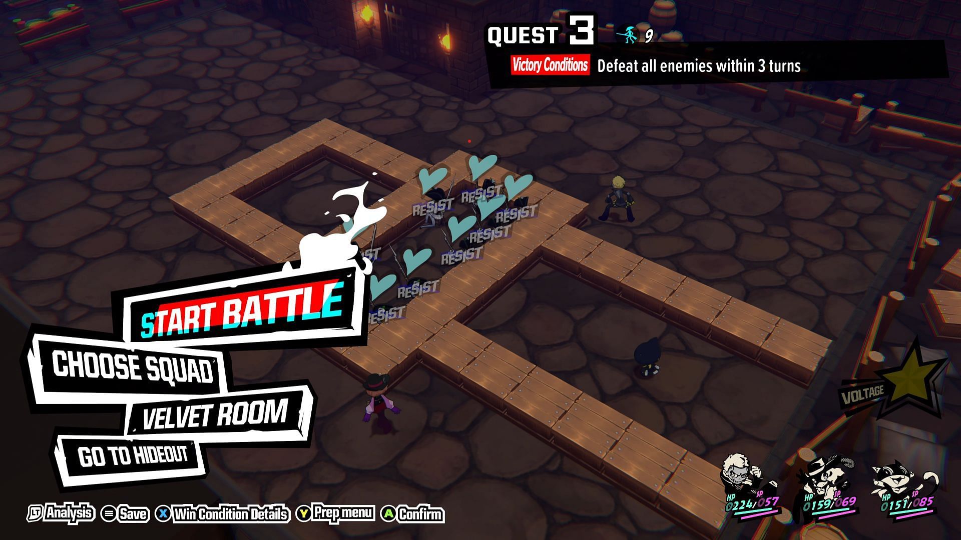 Quest 3: Decompressing (Image via Persona 5 Tactica)